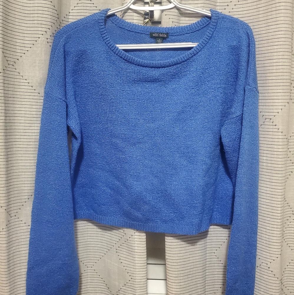 Blue light sweater
